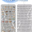 Pack 2 organizadores colgantes joyas 80 bolsillos gris