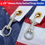 2 Ganchos Giratorios Acero Inox 316 para Bandera 3x5ft