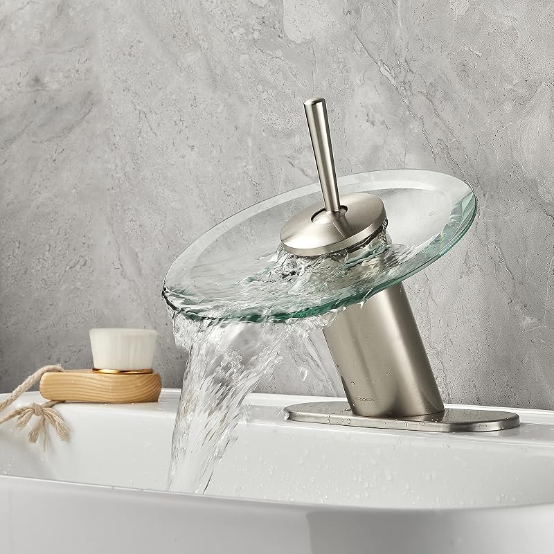 Grifo lavabo pedestal una manija cascada
