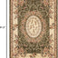 Alfombra área 5'3"x7'6" salvia y marfil diseño tradicional