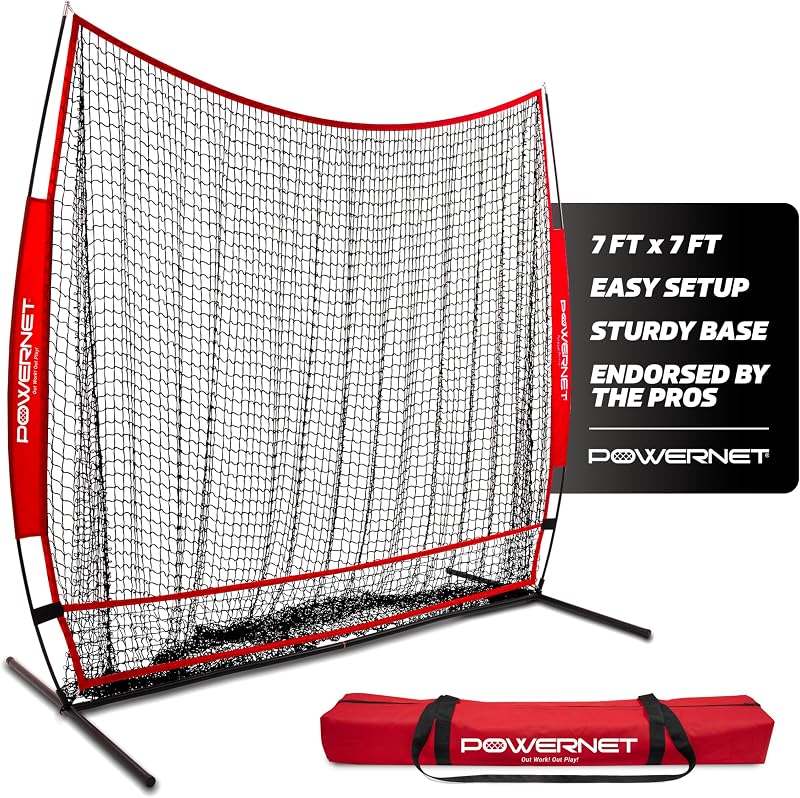 Red béisbol 7x7 portátil para práctica al aire libre