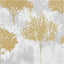 Papel pintado mostaza abedul