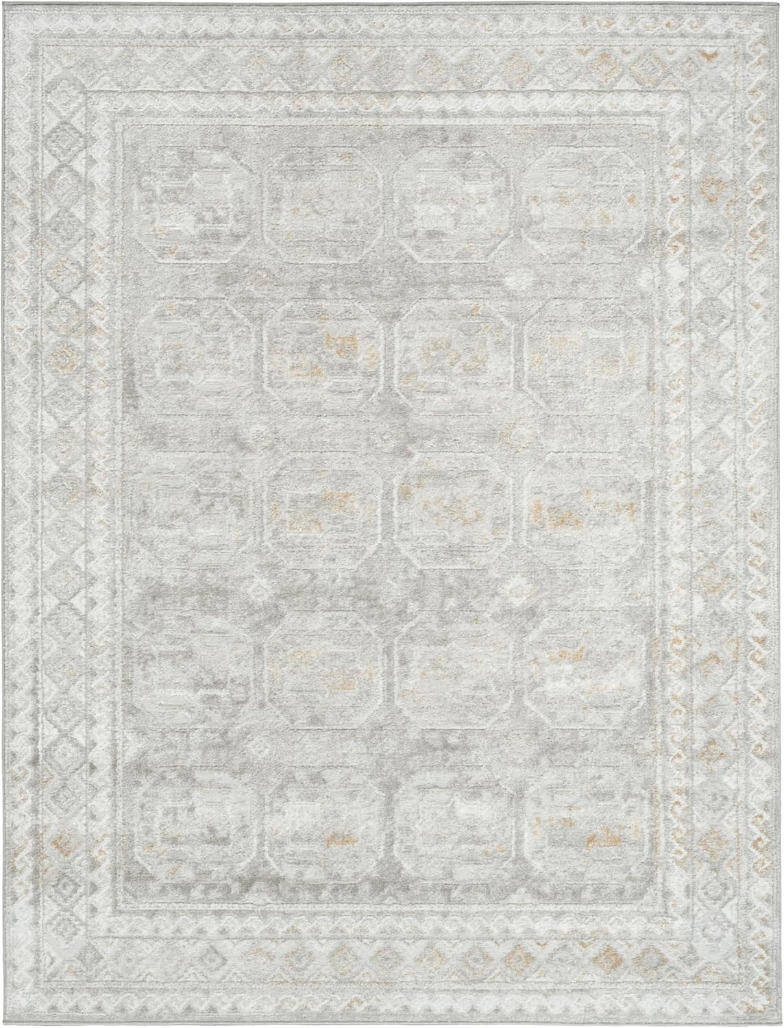 Alfombra gris 4x6ft para dormitorio sala comedor