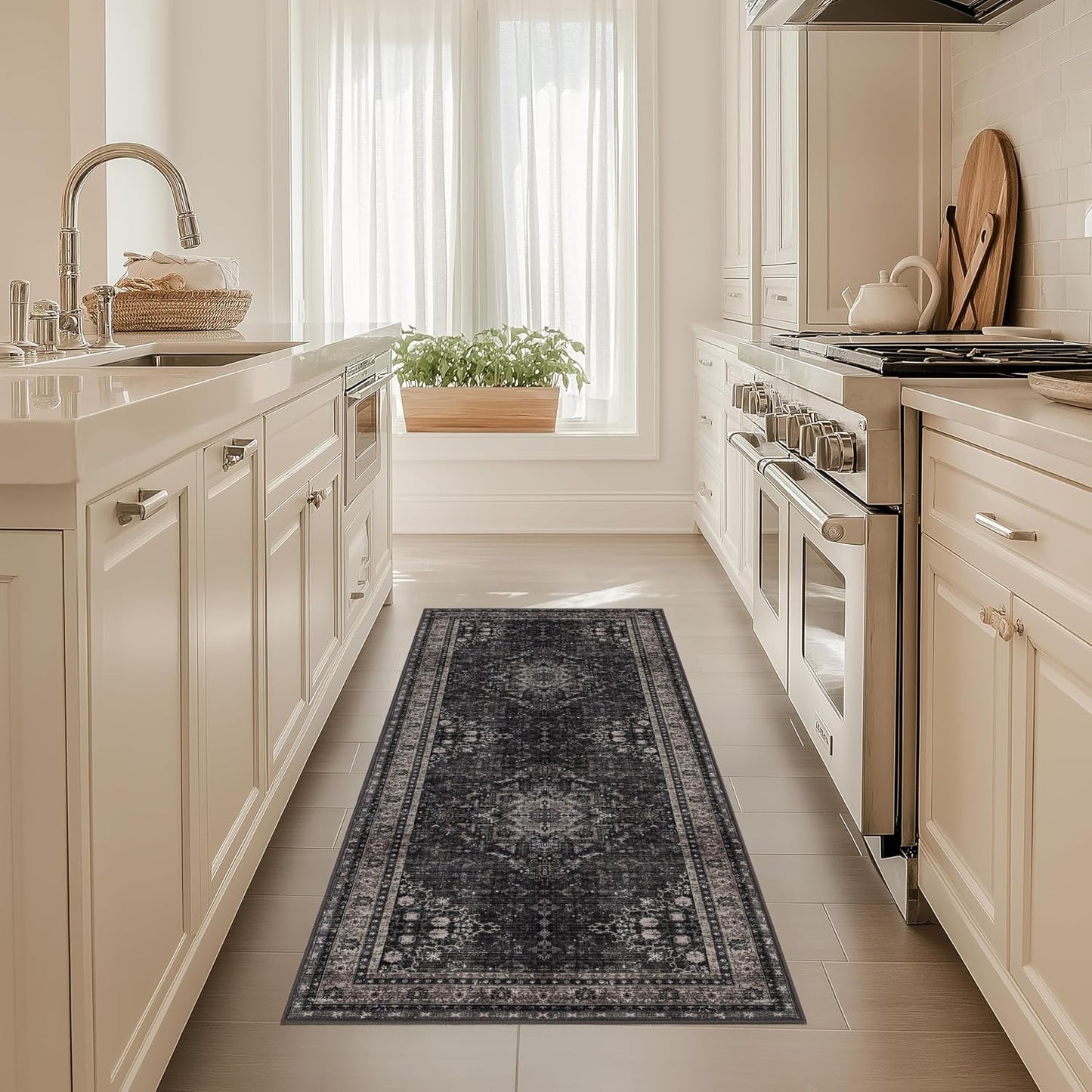 Alfombra felpa suave antideslizante plegable gris