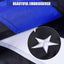 Bandera USA 5x8" poliéster Oxford 210D bordada
