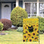 Bandera jardín gato 12x18pulg doble cara arpillera girasol