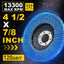 12 Discos Solapa 4.5x7/8 pulg Circonita Tipo 27 Lijado