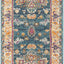 Alfombra pasillo 2'3"x8' color azul bohemio chic no pelusa