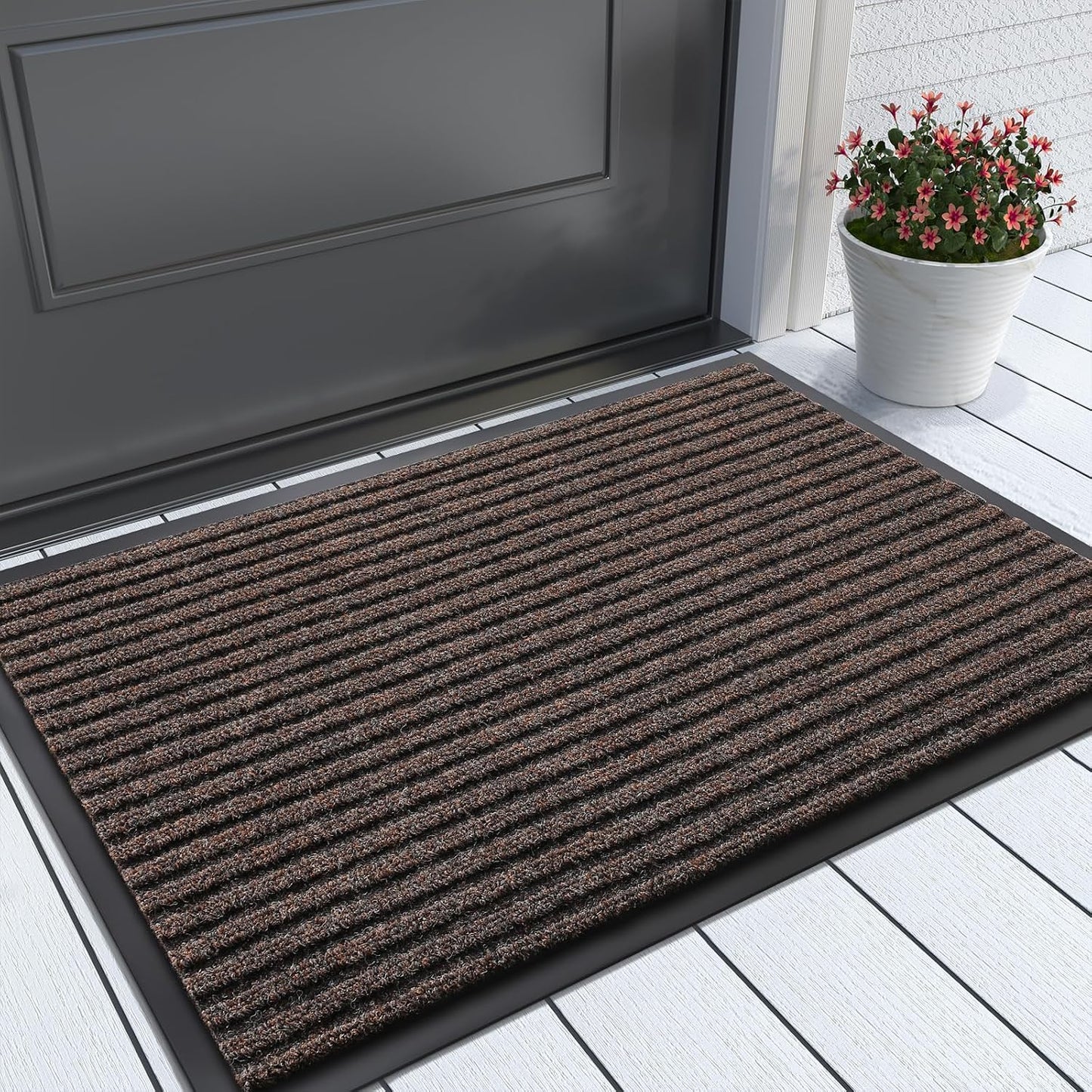 Tapete puerta entrada exterior impermeable antiderrap