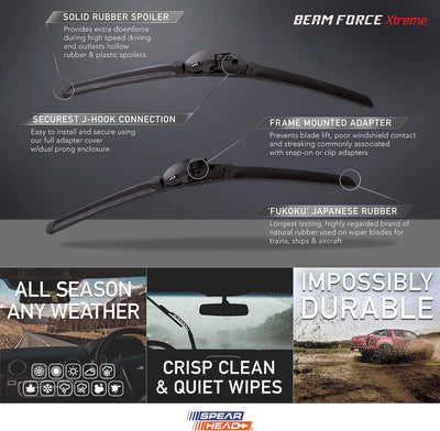 Limpiaparabrisas Beam Force XTREME 24" goma Fukoku