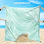 Manta playa impermeable secado rápido 79x83pulg color cian