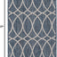 Alfombra área rectangular 2x3ft1" azul/marfil