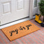 Felpudo 17x29pulg natural/negro