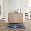Alfombra 2x4ft dormitorio sala comedor azul marino