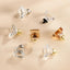 16 Pomos Cristal para Gabinetes Cajones Negro 1-3/8"