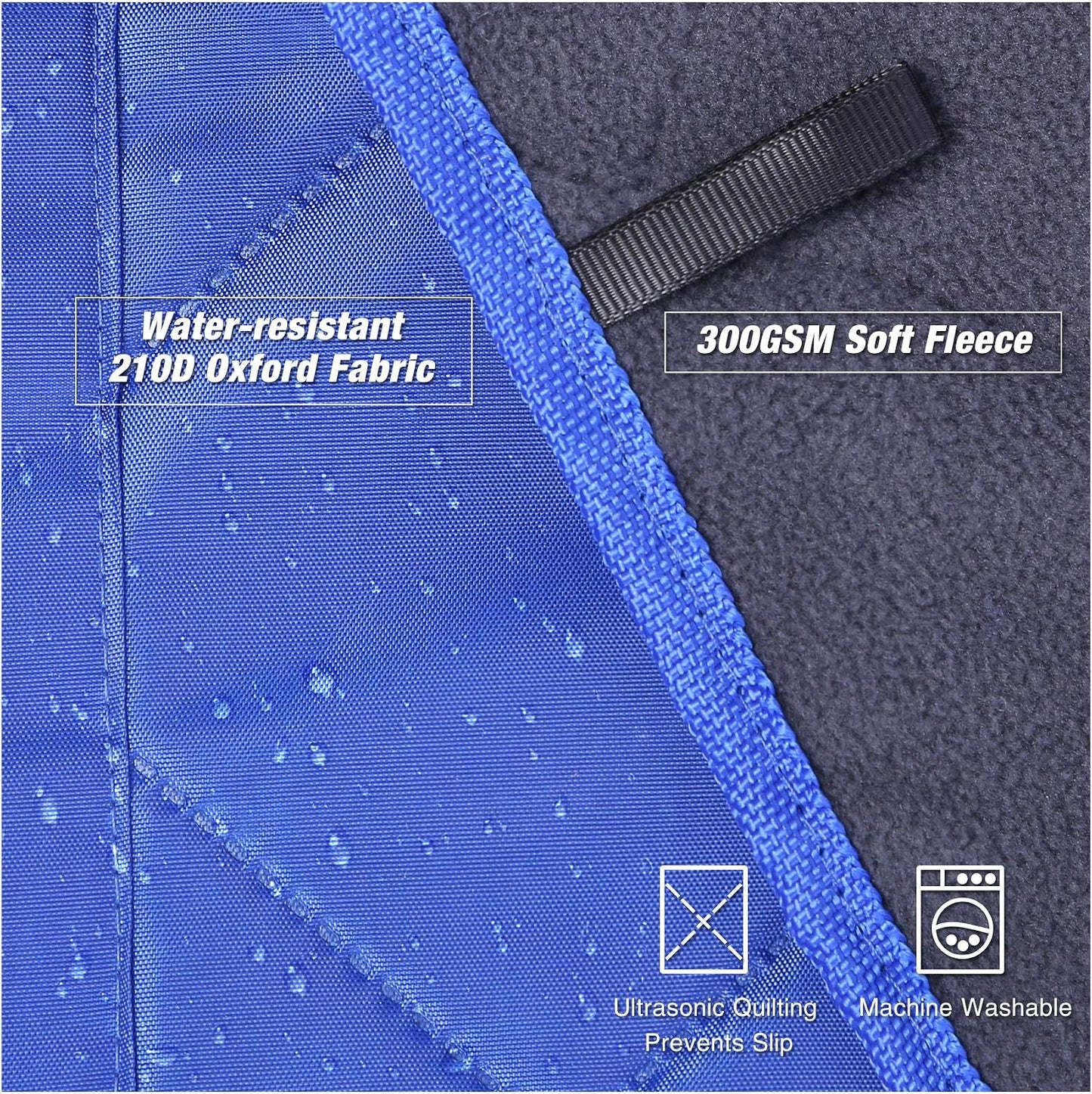 Manta impermeable forro polar resistente al viento