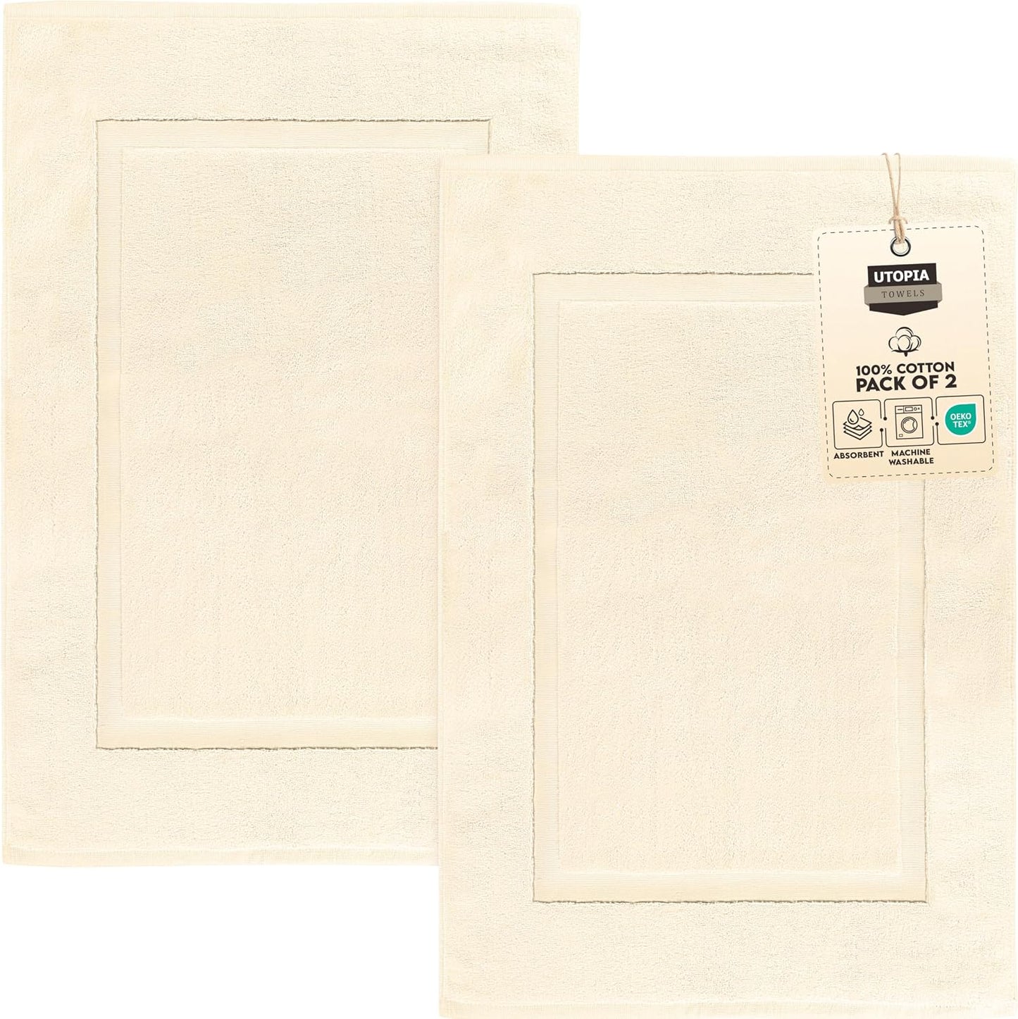 Alfombra baño 100% algodón 21x34" absorbente