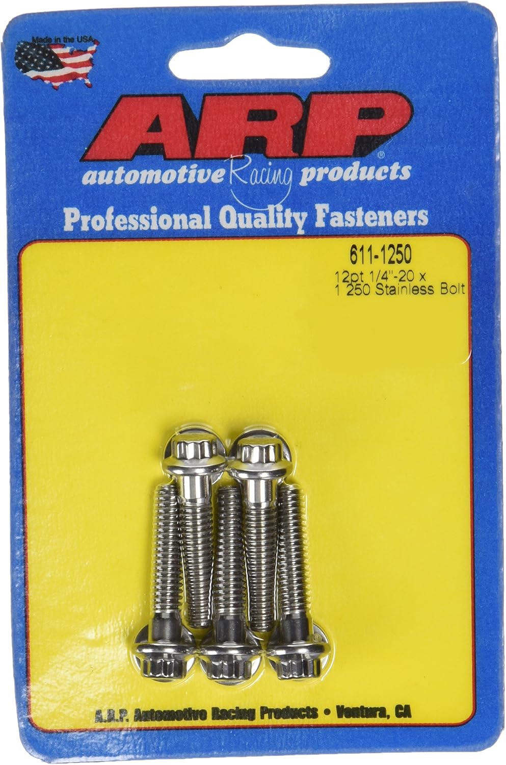 Tornillos acero inox 1/4-20 12 puntas pack 5