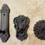 3 Ganchos Hierro Fundido Forma Llave Antigua Negro