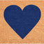 Felpudo Madison Heart Azul Oscuro 24x36pulg
