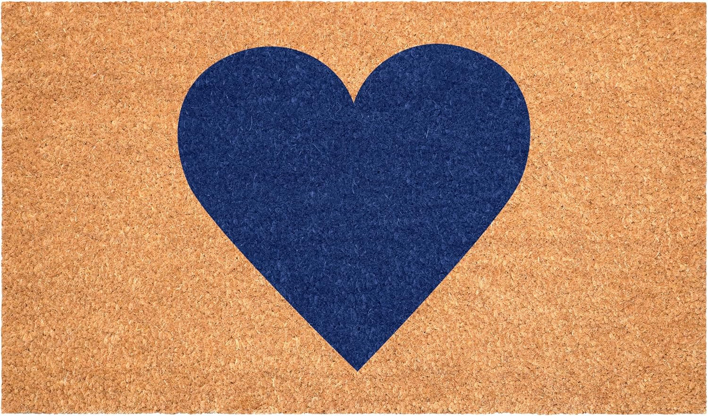 Alfombra Madison Heart azul oscuro 17x29pulg