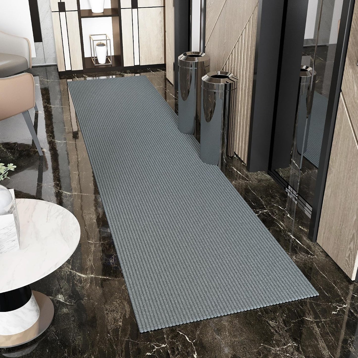 Alfombra antiderrap alto tráfico gris