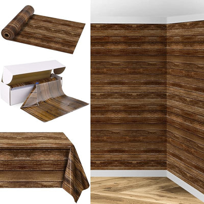Mantel madera grano 200ftx54pulg rollo caja deslizante