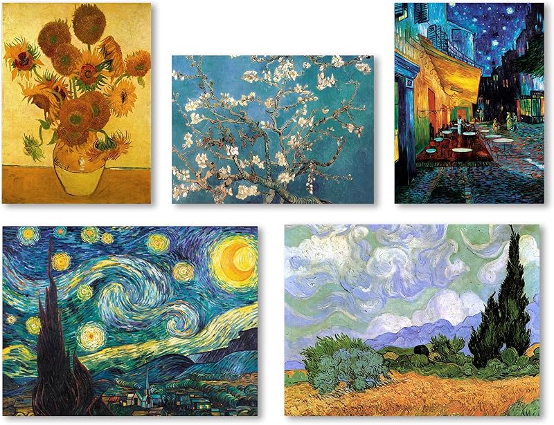 Set 5 paneles pared Vincent Van Gogh