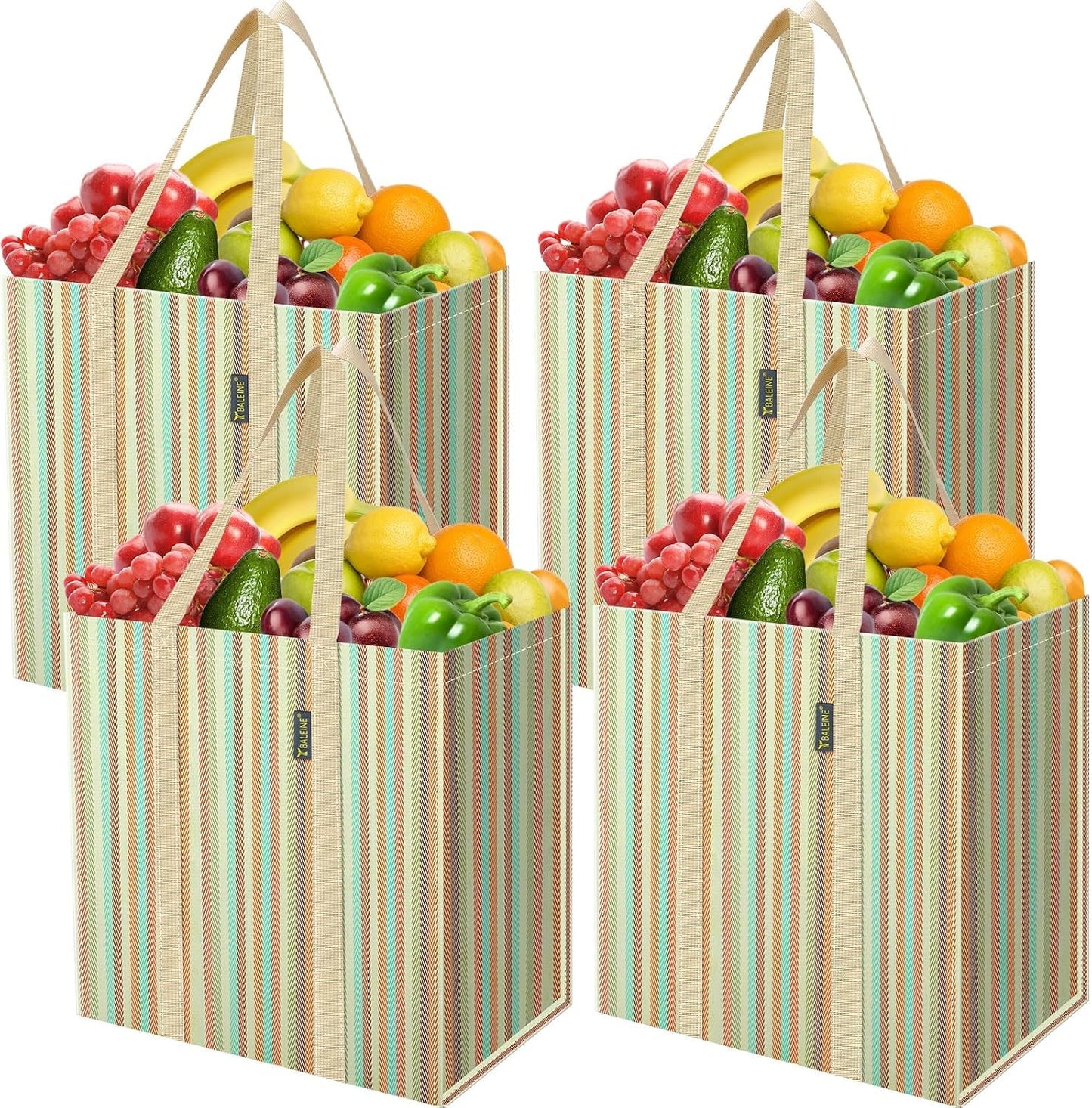 4 Pzas Bolsas Comestibles Reutilizables Plegables