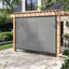 Lona malla 90% sombra ojales 3x6ft gris