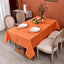 Mantel cuadrado resistente al agua 90x132pulg color naranja