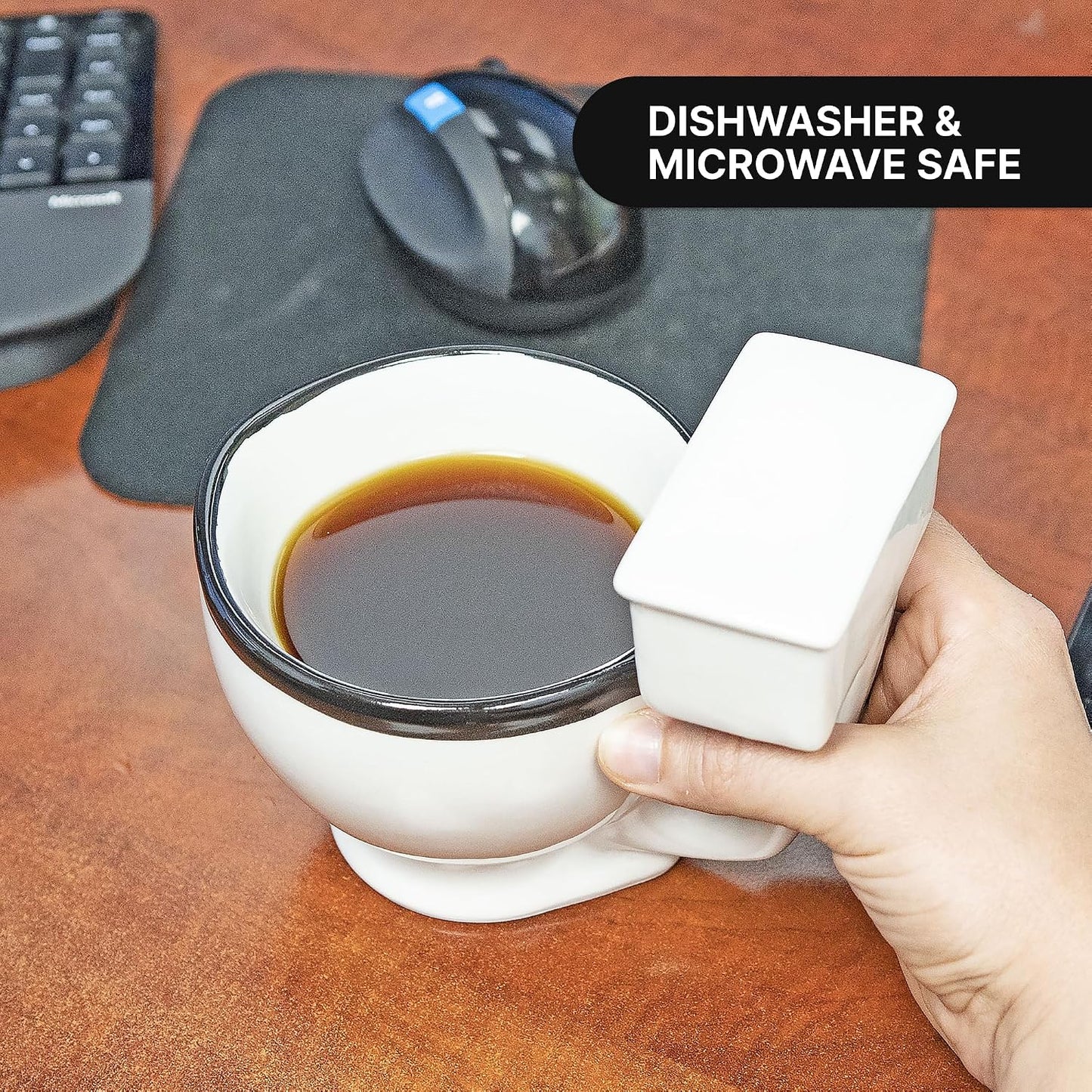 Taza cerámica para inodoro 12oz