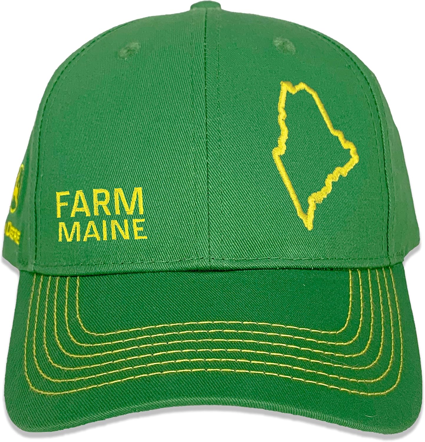 Sombrero sarga completo Farm State Pride verde amarillo