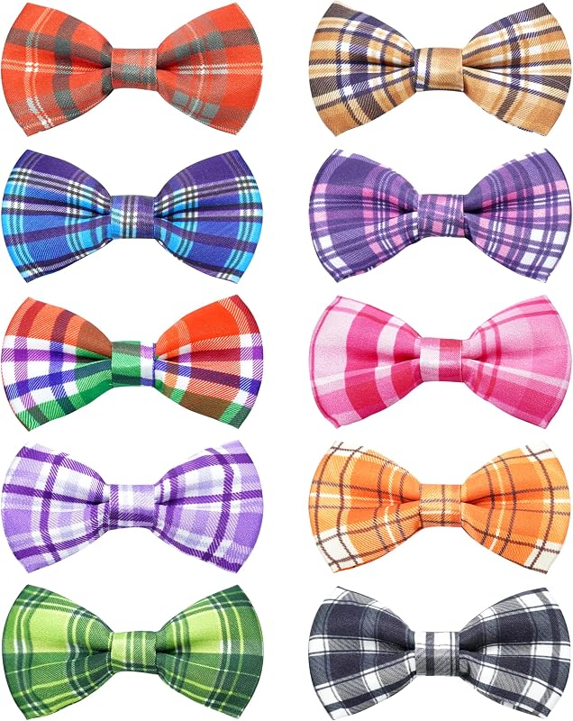 10 Pajaritas Cuadros para Perros Accesorios Collar Deslizante