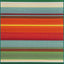 Alfombra rectangular 4x6ft multicolor y azul claro