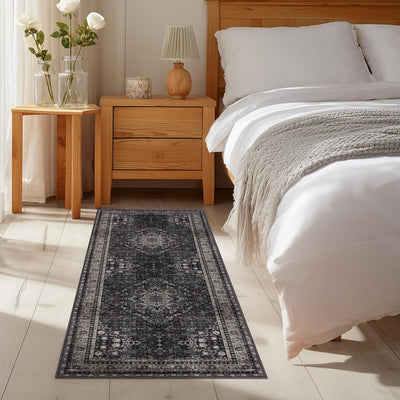 Alfombra felpa suave antideslizante plegable gris