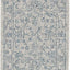 Alfombra exterior lavable 2'3x8' gris y azul