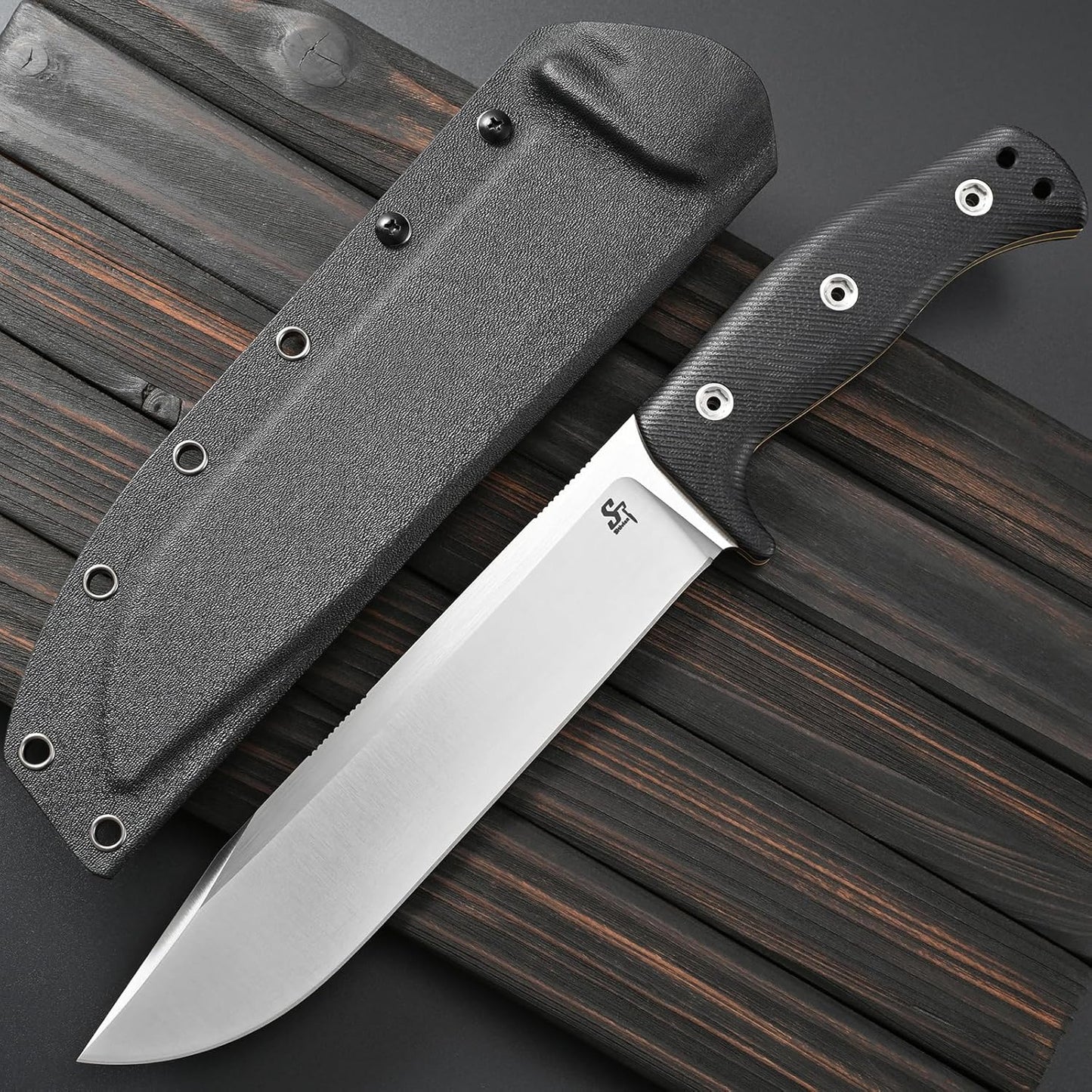 Cuchillo Sleipner acero cepillado G10 full tang EDC
