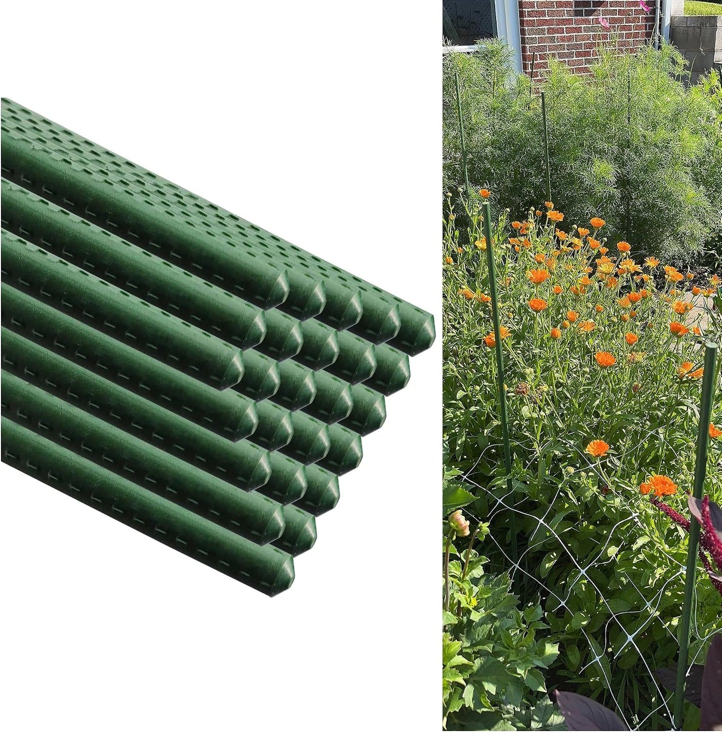 Estacas acero jardín 72pulg pack 25