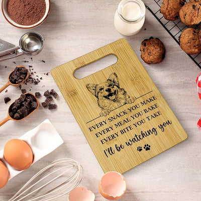 Tabla cortar decorativa para perros Corgi regalo mamá