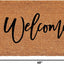 Felpudo 30x48pulg con texto Welcome en cursiva