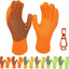 Guantes trabajo PVC alta visibilidad 6 pares poliéster