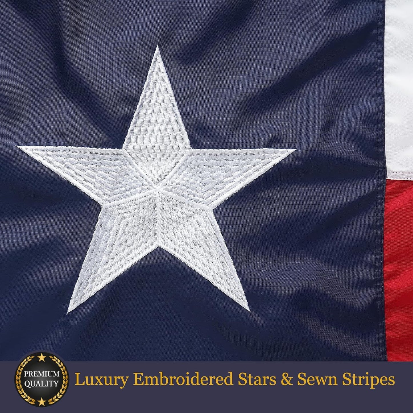 Bandera Texas 3x5pulg nailon 420D estrellas y rayas