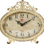 Reloj pared peltre envejecido color crema