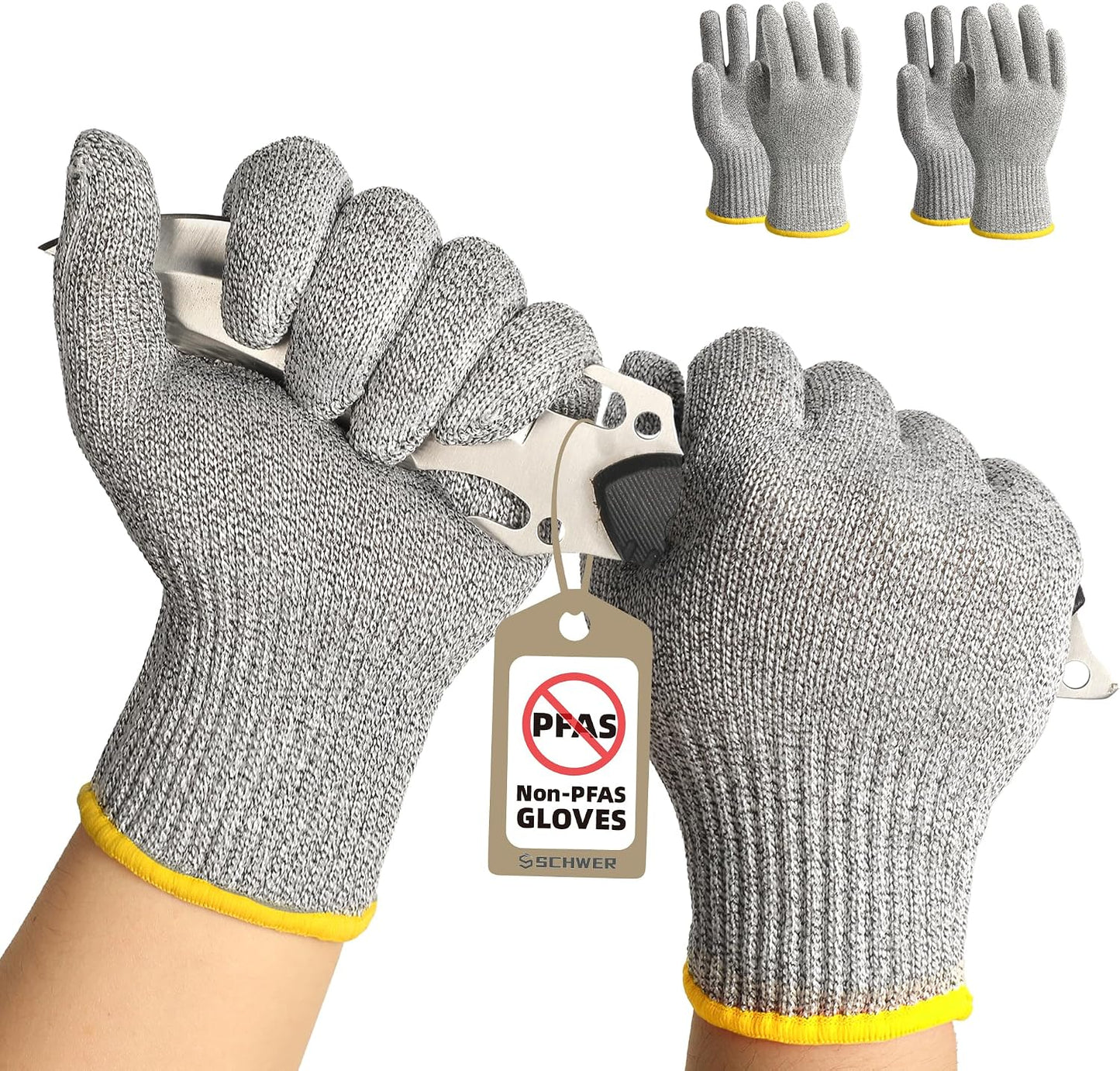 2 Pzas Guantes ANSI A7 Corte Alimenticio Chef Mandolina