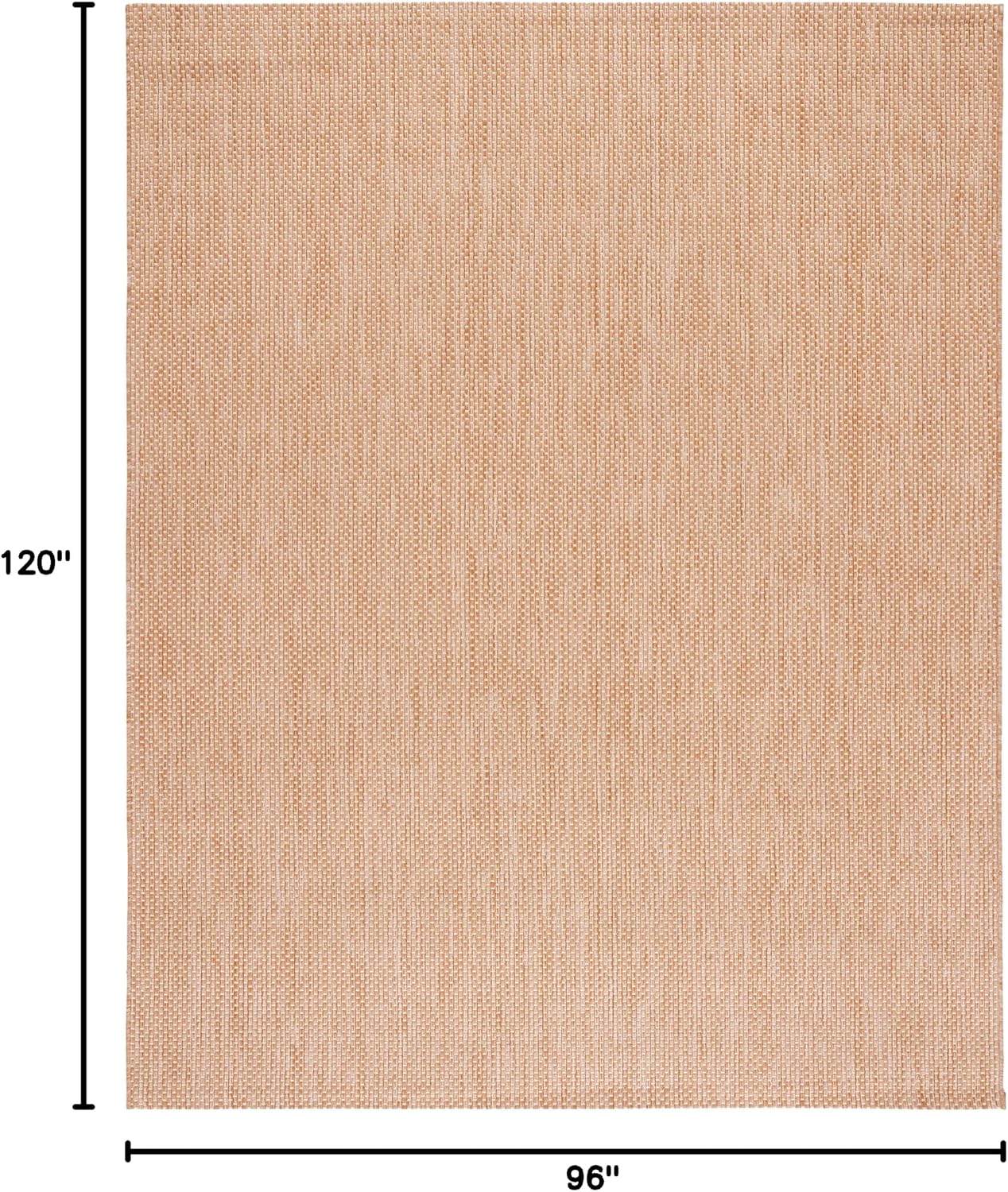 Alfombra área 8x10ft natural crema no pelusa interior