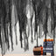Tela espeluznante Halloween 500x59" color negro