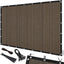 Tela sombra 90% para pérgola 3x16ft con ojales mocha