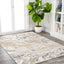 Alfombra sala dormitorio 3x5ft abstracta beige