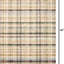 Alfombra decorativa 2x4 marfil/white moderna plush